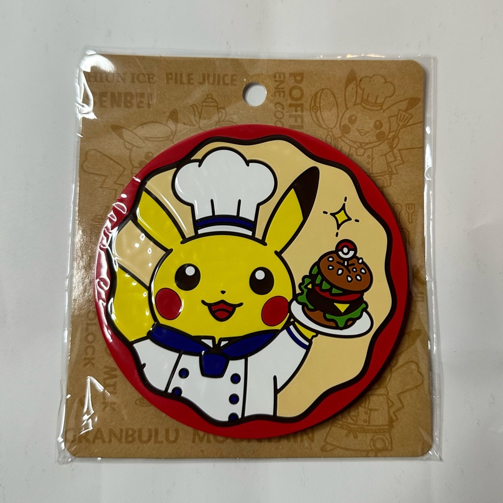 Pokémon Cafe Tokyo 2023 Pikachu rubber coaster